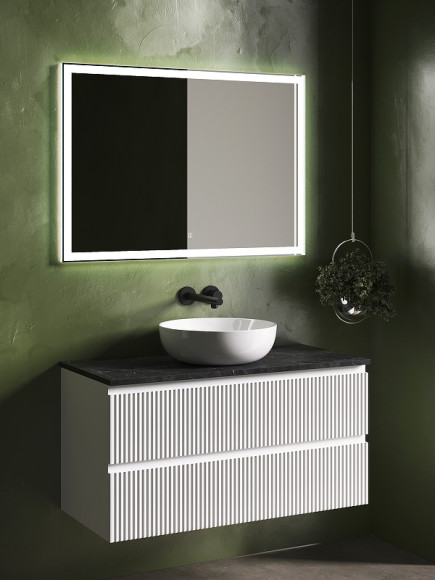 Тумба под раковину Sancos Snob R 100 SNR100W подвесная Bianco