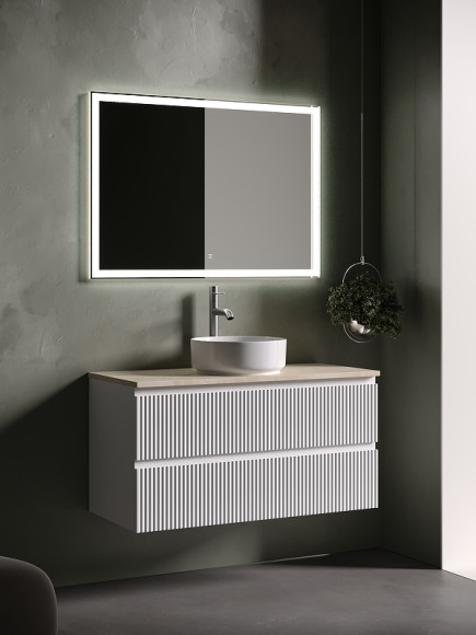 Тумба под раковину Sancos Snob R 100 SNR100W подвесная Bianco