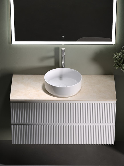 Тумба под раковину Sancos Snob R 100 SNR100W подвесная Bianco