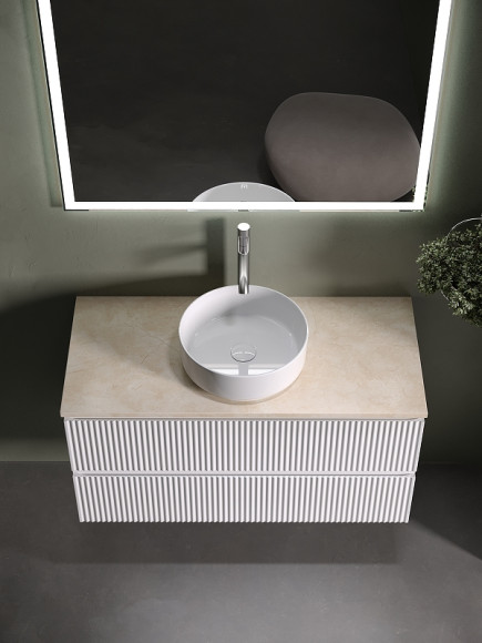 Тумба под раковину Sancos Snob R 100 SNR100W подвесная Bianco