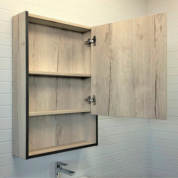 Зеркальный шкаф Comforty Вена 55 00-00009271 Дуб дымчатый