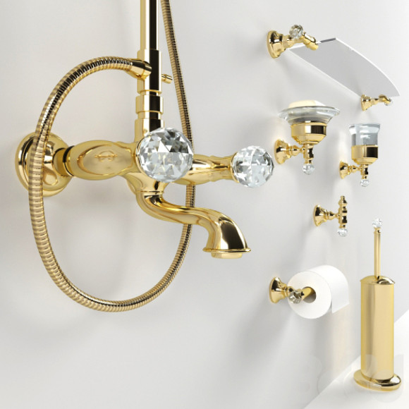 Душевая система Webert Karenina KA721208010 Золото Душевая система Webert Karenina KA721208010 Золото