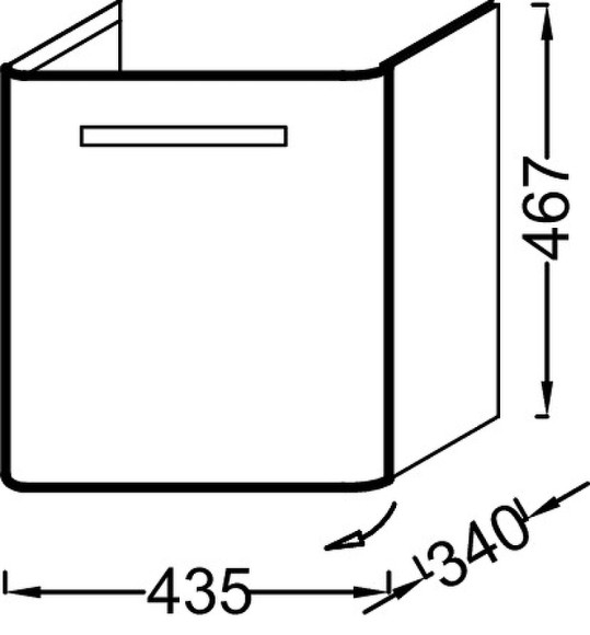 Тумба под раковину Jacob Delafon Replay 45 EB1175G-G1C подвесная Белая глянцевая Тумба под раковину Jacob Delafon Replay 45 EB1175G-G1C подвесная Белая глянцевая