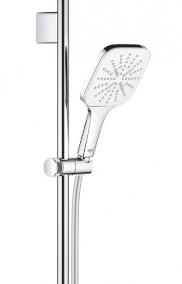 Душевой гарнитур Grohe Rainshower SmartActive 130 Cube 26584LS0 Белая луна