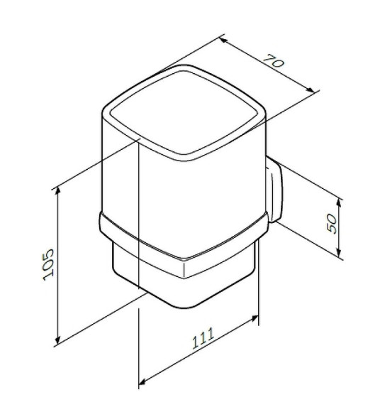 Стакан для зубных щеток AM.PM Gem A9034300 Хром Белый Стакан для зубных щеток AM.PM Gem A9034300 Хром Белый