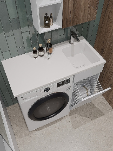 Тумба под раковину Orange Sistema 100 ST-40TUW Белая глянцевая Тумба под раковину Orange Sistema 100 ST-40TUW Белая глянцевая