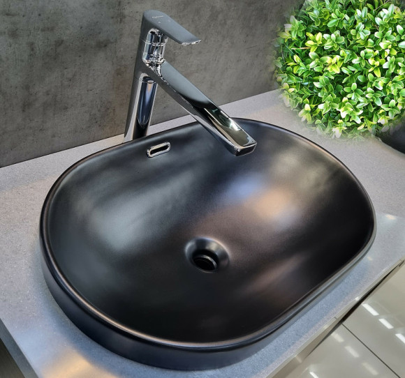 Раковина CeramaLux 60 5006CMB Черная матовая