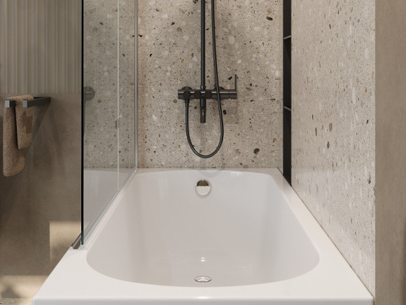 Акриловая ванна Cezares Eco 155х70 ECO-155-70-41-W37 без гидромассажа