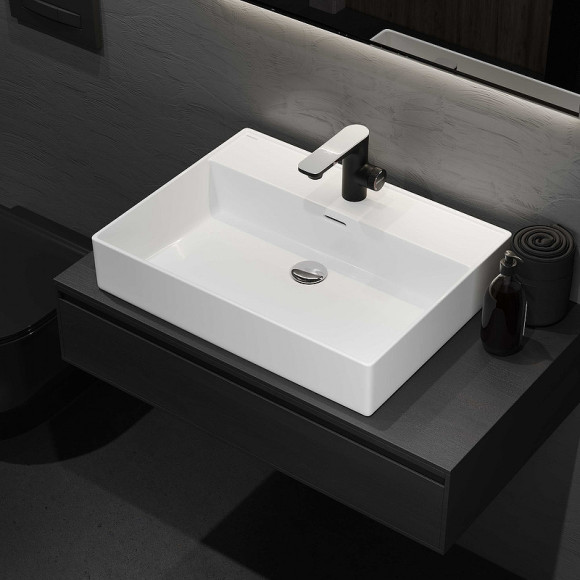 Раковина Berges Ego 60 182003 Белая глянцевая Раковина Berges Ego 60 182003 Белая глянцевая