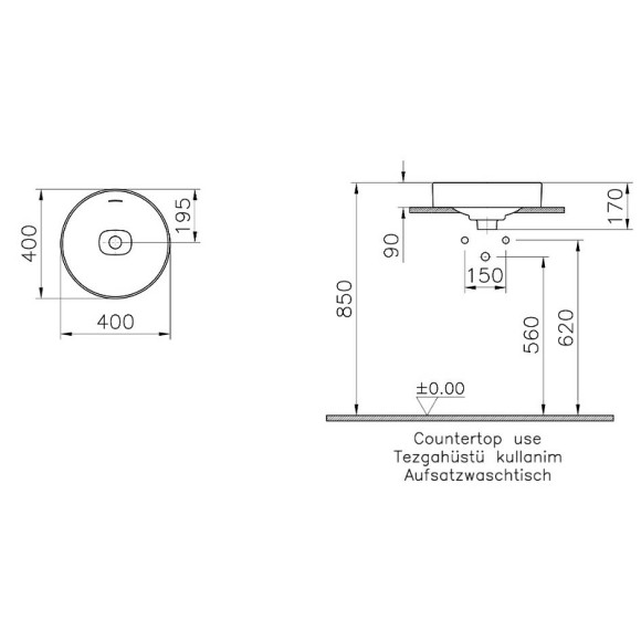 Раковина Vitra Metropole 40 7532B003-0673 Белая Раковина Vitra Metropole 40 7532B003-0673 Белая
