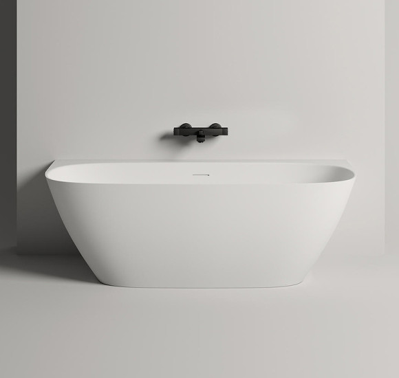 Ванна из искусственного камня Salini Sofia Wall 180х85 102523M Белая матовая Ванна из искусственного камня Salini Sofia Wall 180х85 102523M Белая матовая