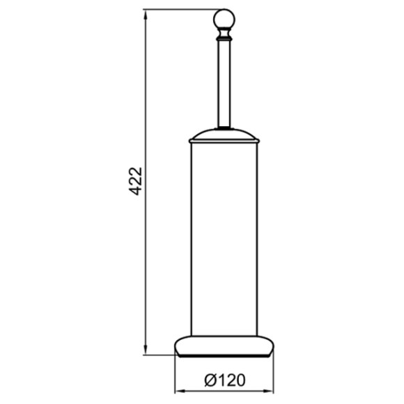 Ершик для унитаза Webert Karenina KA501302010 Золото Ершик для унитаза Webert Karenina KA501302010 Золото