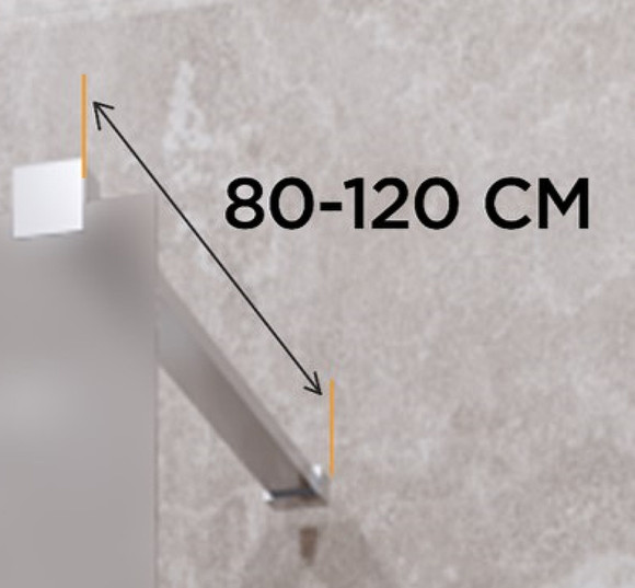 Душевая перегородка Radomir Walk-in G1 120 1-10-0-0-0-1911 профиль Хром стекло матовое Душевая перегородка Radomir Walk-in G1 120 1-10-0-0-0-1911 профиль Хром стекло матовое