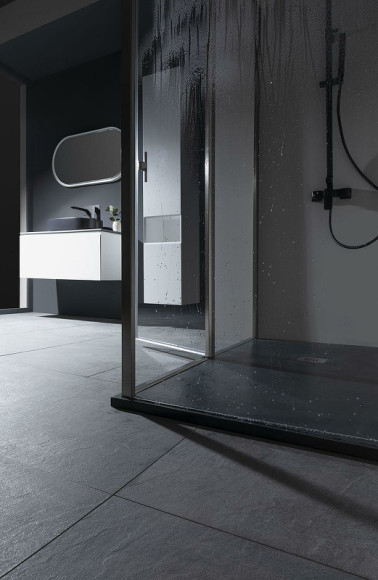 Душевая стенка Allen Brau Priority 100 3.31047.BA профиль Серебро браш стекло прозрачное