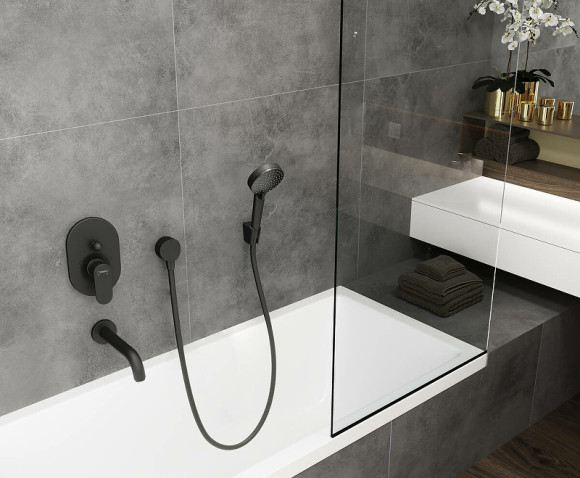 Держатель ручного душа Hansgrohe Porter S 28331670 Черный матовый