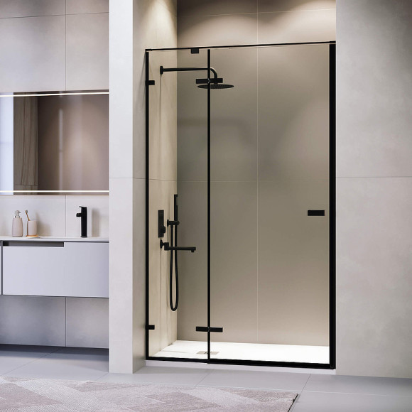Душевая дверь RGW Stilvoll SV-004-B 120 353200412-14 профиль Черный стекло прозрачное