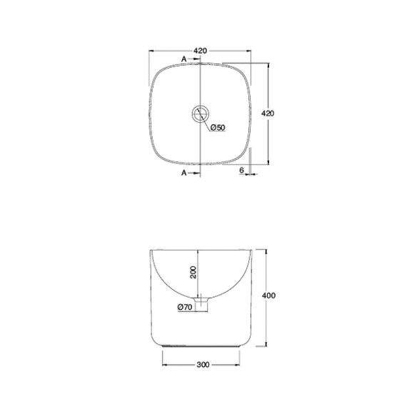 Раковина Scarabeo 42 5503 Белая Раковина Scarabeo 42 5503 Белая