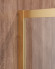 Душевой уголок Cezares Molveno 100x100 MOLVENO-A-2-100-C-BORO-IV профиль Брашированное золото стекло прозрачное