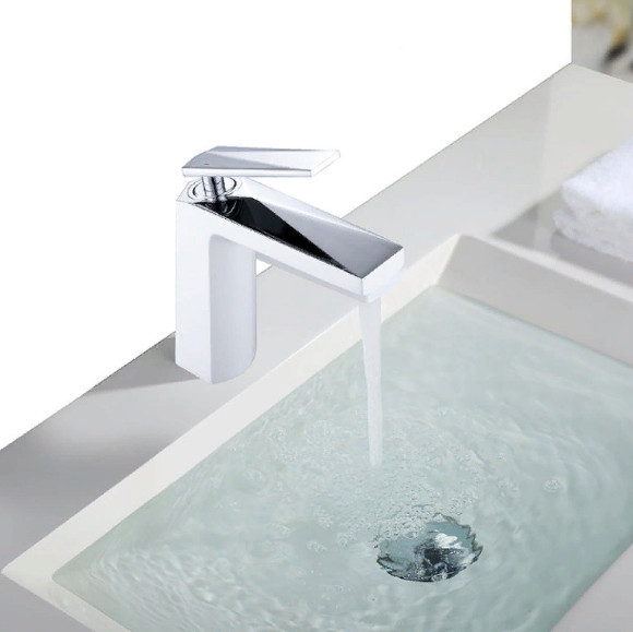 Смеситель для раковины Boheme Venturo 371-w Белый Хром Смеситель для раковины Boheme Venturo 371-w Белый Хром