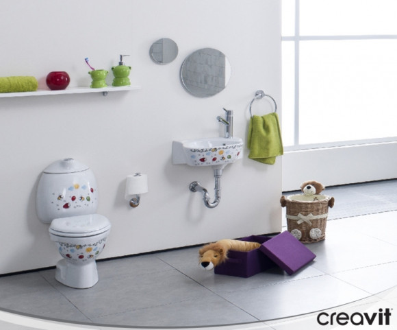 Раковина Creavit Cocuk 38 CK035-00CB00E-FF00 детская Белая с декором Раковина Creavit Cocuk 38 CK035-00CB00E-FF00 детская Белая с декором