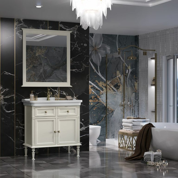 Зеркало Opadiris Кантара 85 00-00005565 Слоновая кость Зеркало Opadiris Кантара 85 00-00005565 Слоновая кость