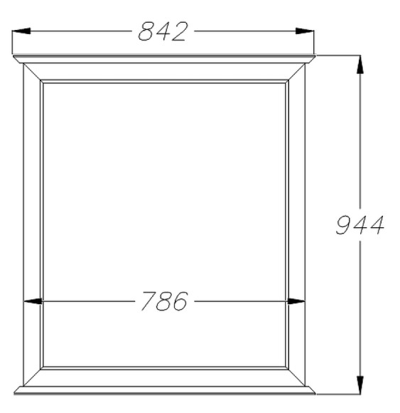 Зеркало Opadiris Кантара 85 00-00005565 Слоновая кость Зеркало Opadiris Кантара 85 00-00005565 Слоновая кость
