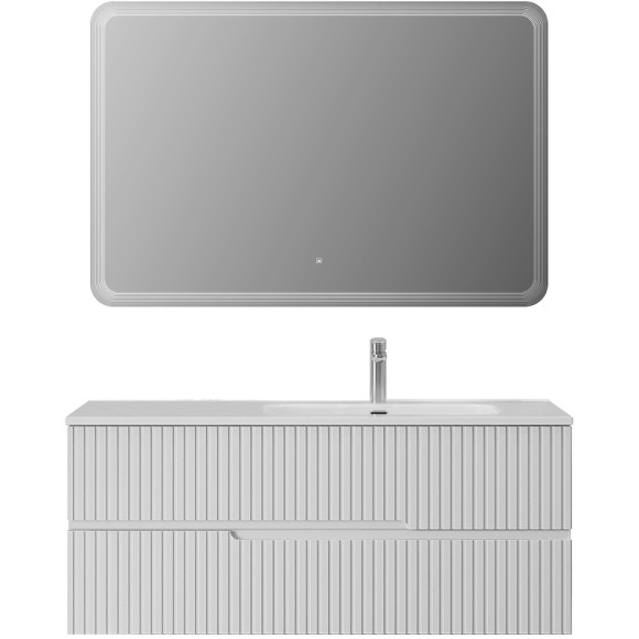 Тумба под раковину Cezares Duet-N 120 R DUET-N-1200-2C-SO-BL-R подвесная Bianco Lucido