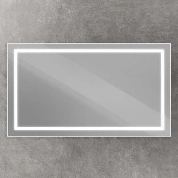 Зеркало BelBagno Kraft 140 SPC-KRAFT-1400-800-SENS-AL с подсветкой Сатин с сенсорным выключателем