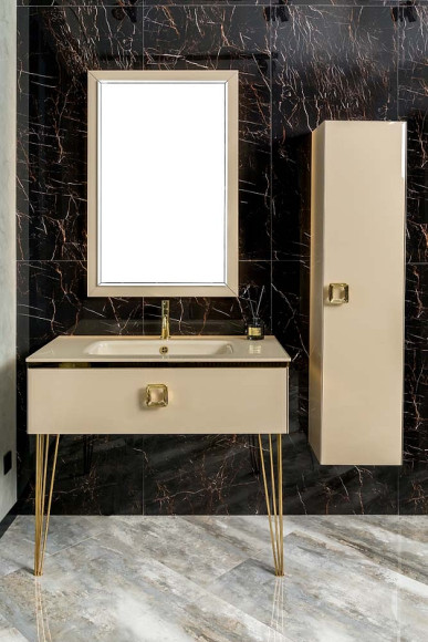 Тумба под раковину Boheme Armadi Art Lucido 100 770-100-CP подвесная Капучино