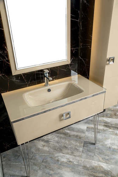 Тумба под раковину Boheme Armadi Art Lucido 100 770-100-CP подвесная Капучино