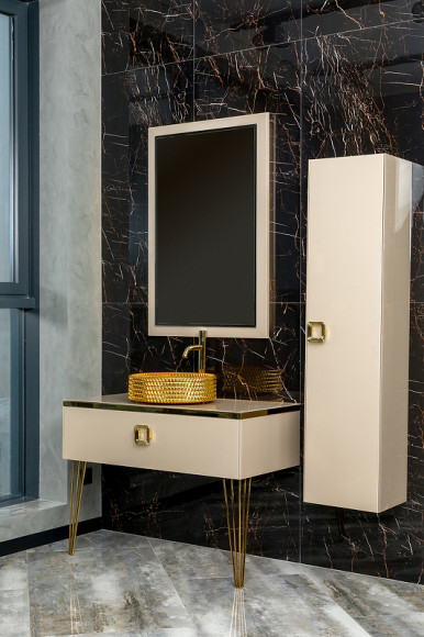 Тумба под раковину Boheme Armadi Art Lucido 100 770-100-CP подвесная Капучино