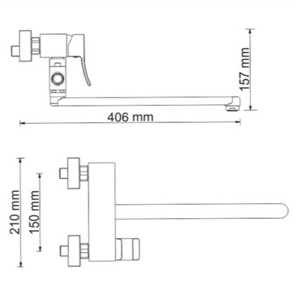 Смеситель для ванны WasserKRAFT Exter 1602L универсальный Светлая бронза Смеситель для ванны WasserKRAFT Exter 1602L универсальный Светлая бронза