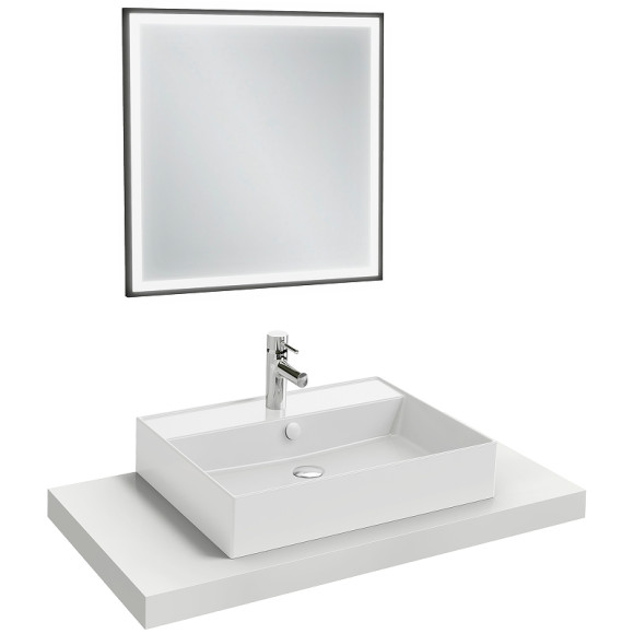 Раковина Jacob Delafon Vivienne 60 EXBH112-BCM Белая матовая Раковина Jacob Delafon Vivienne 60 EXBH112-BCM Белая матовая