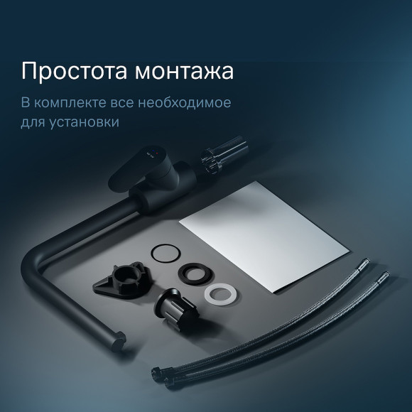 Смеситель для кухни AM.PM Like F8005722 Черный