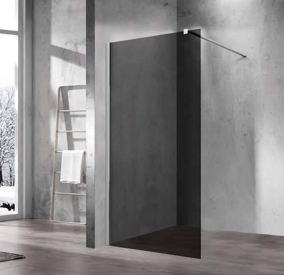 Душевая перегородка Vincea Walk-In 120 VSW-1H120CG профиль Хром стекло тонированное