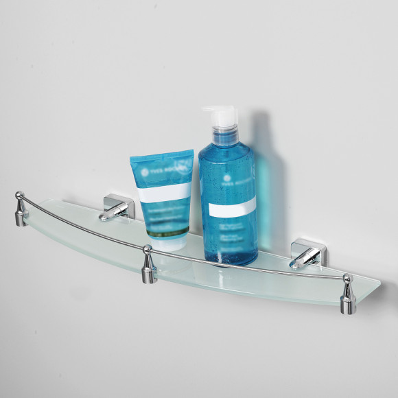 Стеклянная полка WasserKRAFT Dill K-3944 Хром Стеклянная полка WasserKRAFT Dill K-3944 Хром