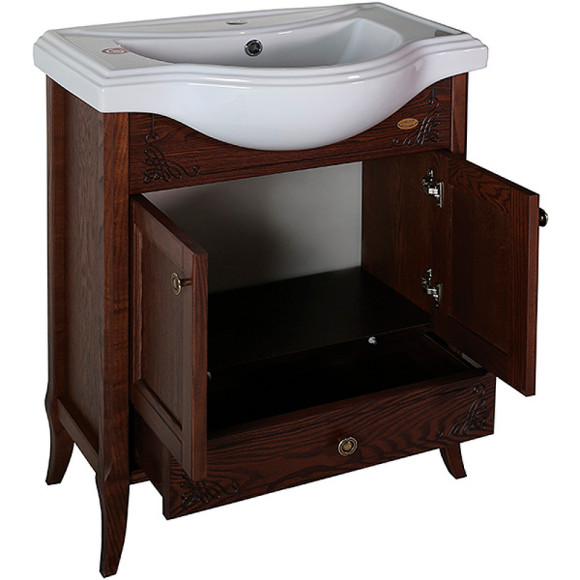 Тумба под раковину ASB-Woodline Салерно 65 9695 Антикварный орех Тумба под раковину ASB-Woodline Салерно 65 9695 Антикварный орех