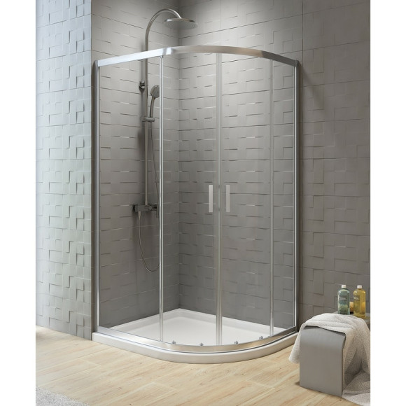 Душевой уголок New Trendy New Varia Chrome 100х80 K-0507 профиль Хром стекло прозрачное Душевой уголок New Trendy New Varia Chrome 100х80 K-0507 профиль Хром стекло прозрачное