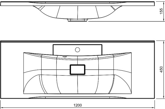 Раковина Florentina Прима 120 10.010.01200.001 Белая