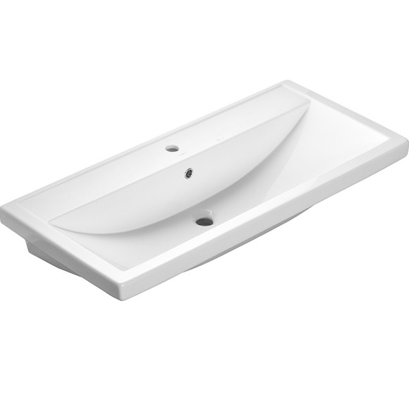 Комплект мебели для ванной ASB-Woodline Кастелло 100 Пейна (Синий)