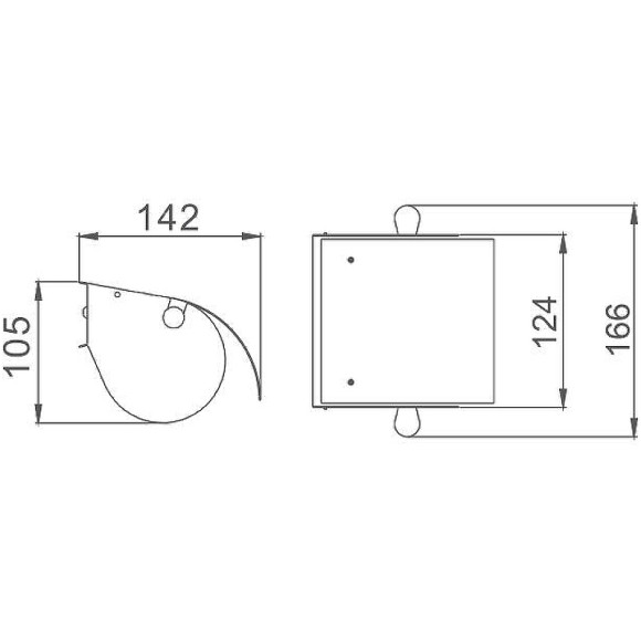 Держатель туалетной бумаги Haiba HB501 с крышкой Хром