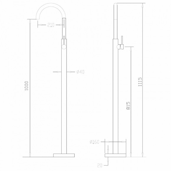 Смеситель для раковины Abber Wasser Kreis AF8141G Золото матовое