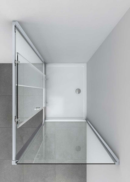 Душевой уголок Vincea Alpha 120x90 VSR-3AL9012CL профиль Хром стекло прозрачное