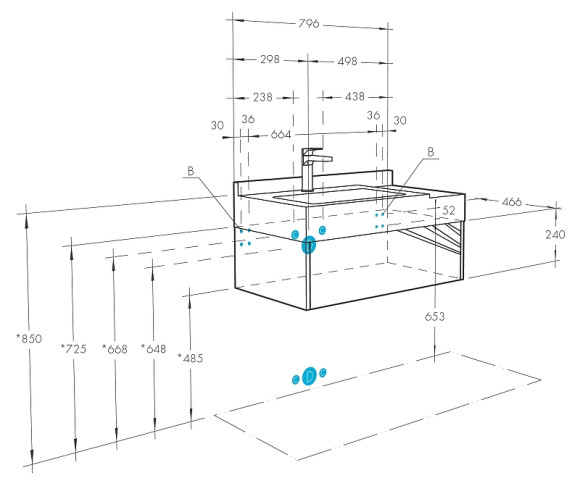 Тумба под раковину Aquaton Сакура 80 1A236401SKW80 подвесная Ольха наварра Белый глянец