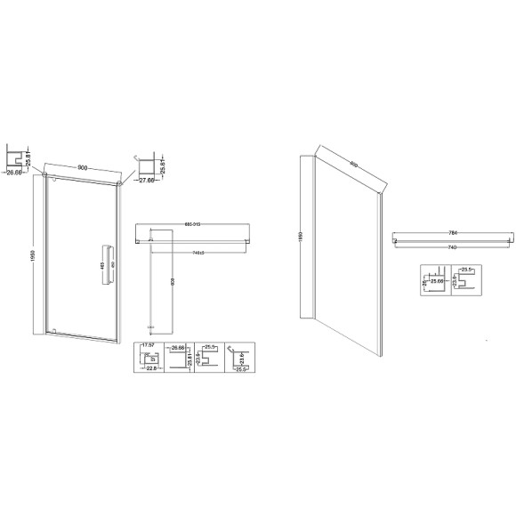 Душевой уголок Niagara Nova 90х80 NG-66-9A-A80-34 профиль Хром стекло прозрачное Душевой уголок Niagara Nova 90х80 NG-66-9A-A80-34 профиль Хром стекло прозрачное