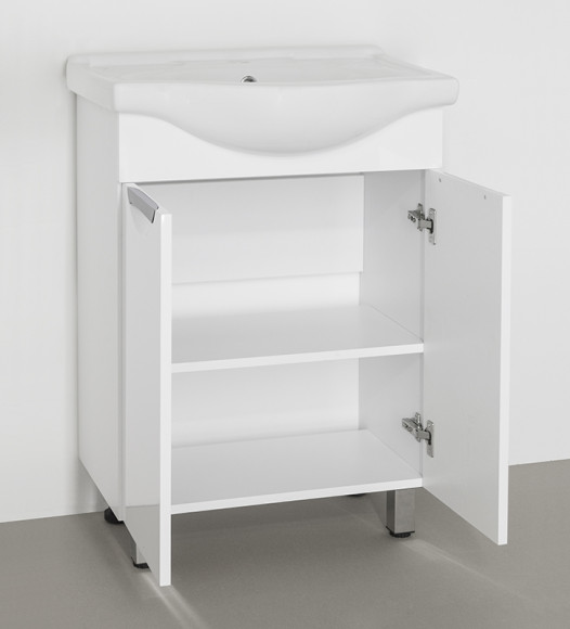 Тумба под раковину Style Line Жасмин 60 Белый глянец Тумба под раковину Style Line Жасмин 60 Белый глянец