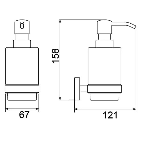 Дозатор для жидкого мыла Timo Saona 13039/00 Хром Дозатор для жидкого мыла Timo Saona 13039/00 Хром