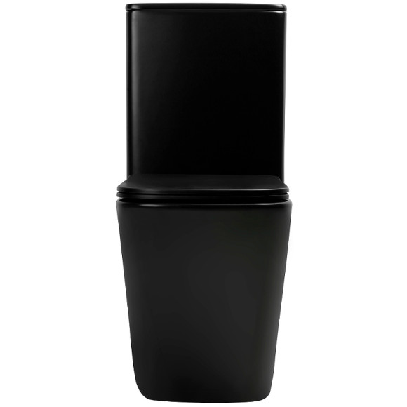 Унитаз компакт Abber Rechteck AC1210TMB Черный матовый с бачком и сиденьем Микролифт Унитаз компакт Abber Rechteck AC1210TMB Черный матовый с бачком и сиденьем Микролифт