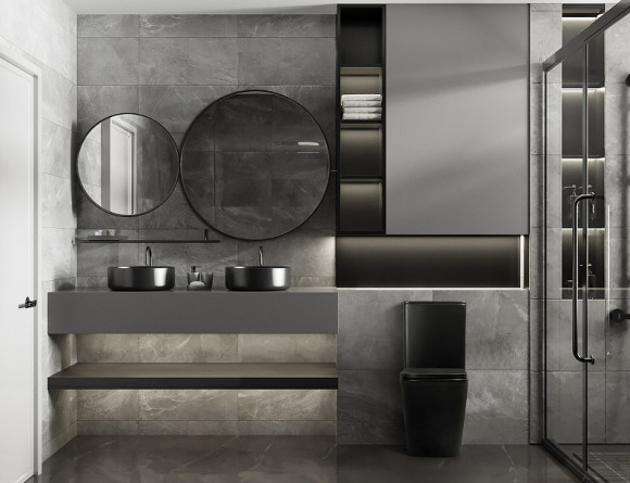 Унитаз компакт Abber Rechteck AC1210TMB Черный матовый с бачком и сиденьем Микролифт Унитаз компакт Abber Rechteck AC1210TMB Черный матовый с бачком и сиденьем Микролифт