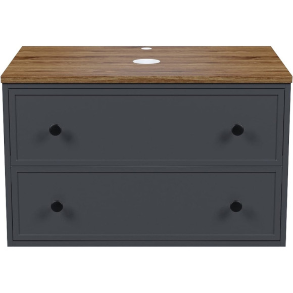 Тумба под раковину Iddis Torr 80 TOR80DMi95K подвесная Темно-серая